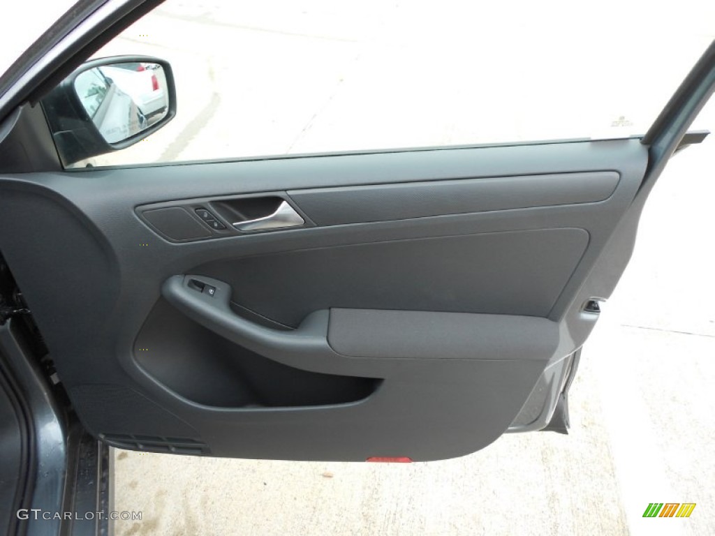 2013 Volkswagen Jetta S Sedan Titan Black Door Panel Photo #68495110