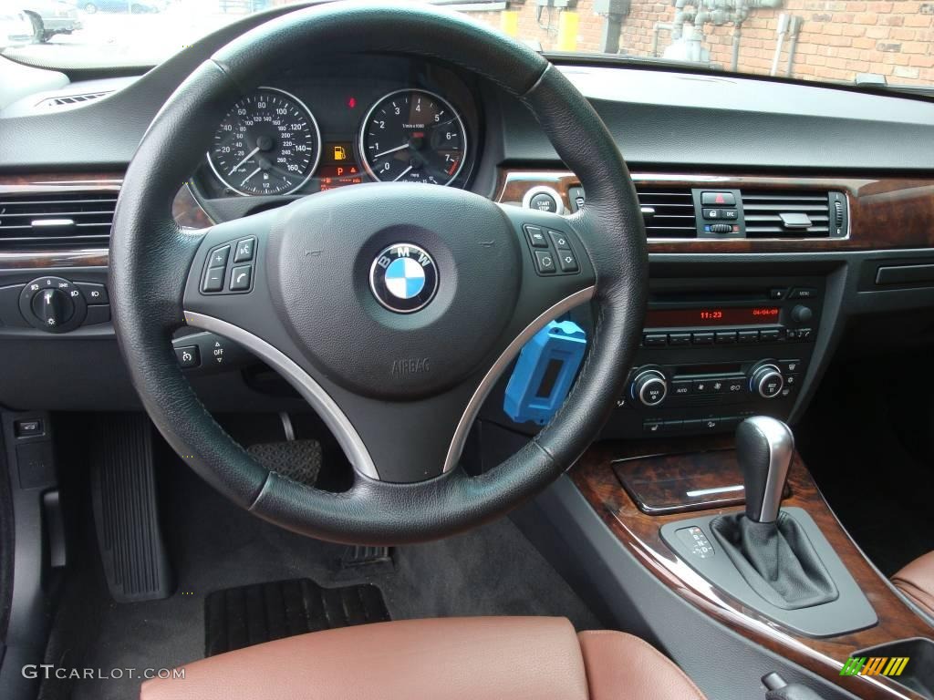 2007 3 Series 328xi Sedan - Black Sapphire Metallic / Terra/Black Dakota Leather photo #11