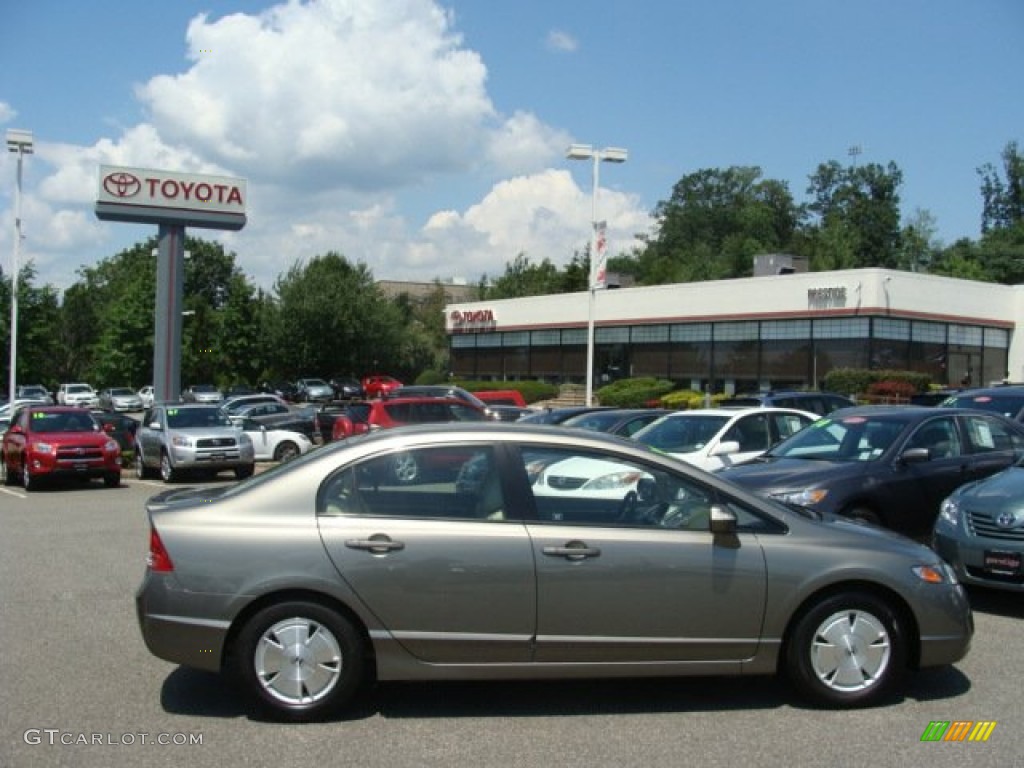 2008 Civic Hybrid Sedan - Magnetic Pearl / Ivory photo #1