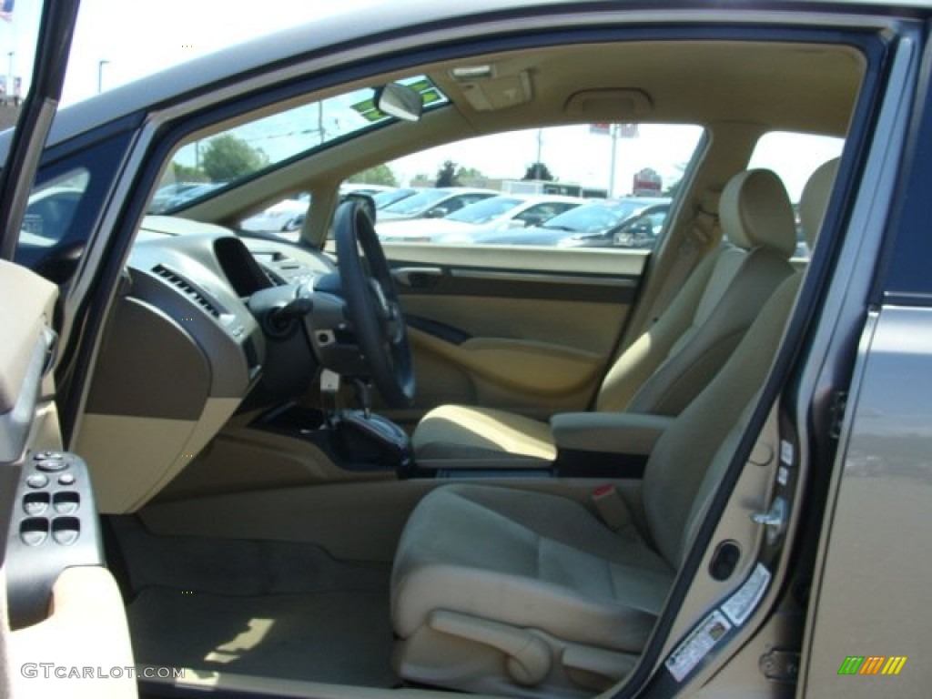 2008 Civic Hybrid Sedan - Magnetic Pearl / Ivory photo #7