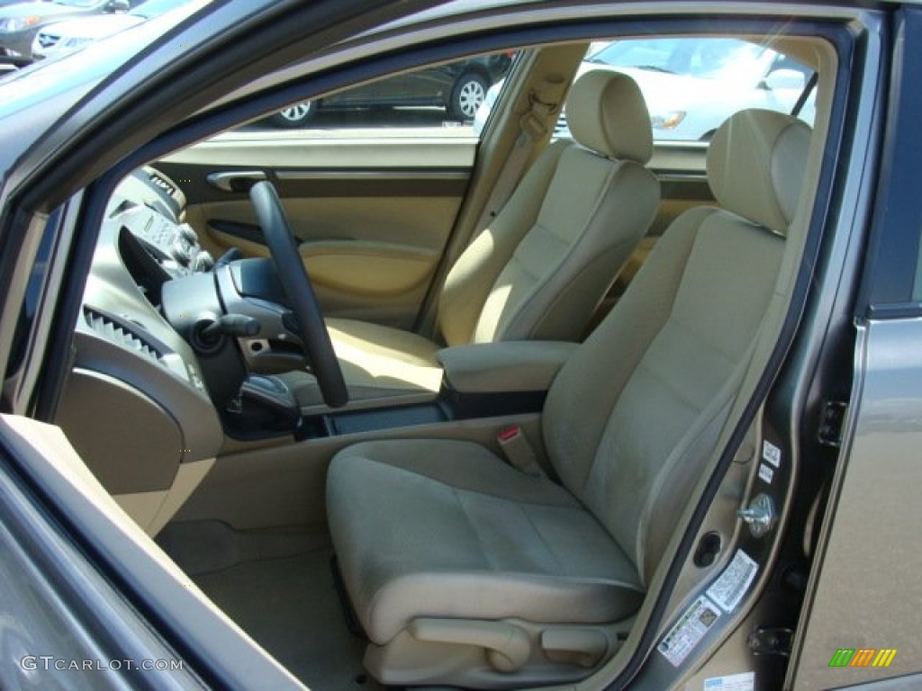 2008 Civic Hybrid Sedan - Magnetic Pearl / Ivory photo #8