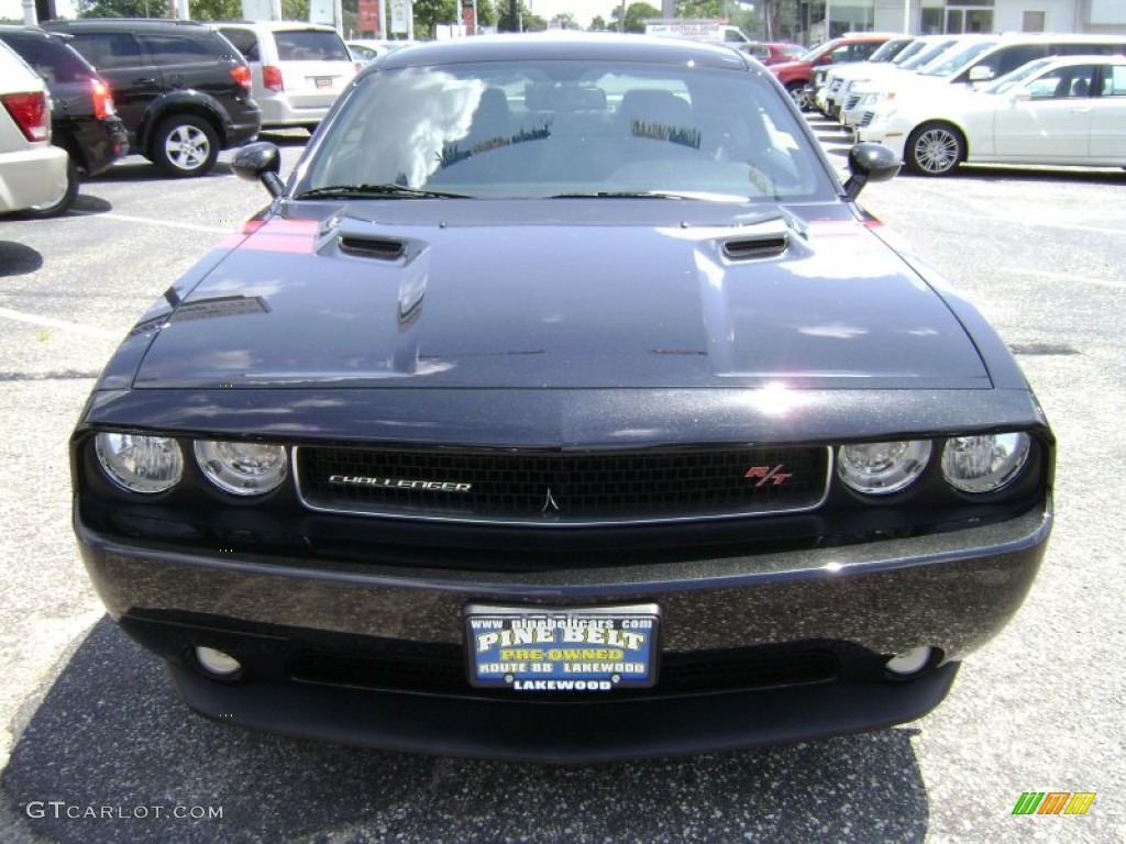 2011 Challenger R/T - Brilliant Black Crystal Pearl / Dark Slate Gray photo #2