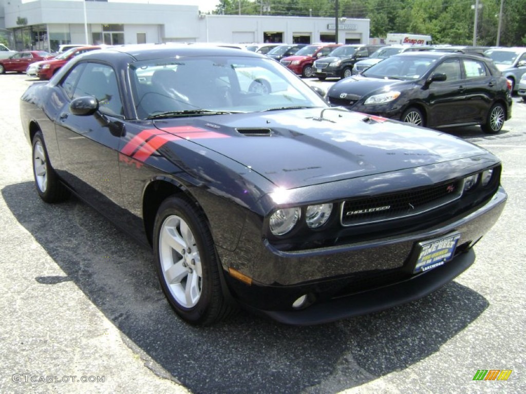 2011 Challenger R/T - Brilliant Black Crystal Pearl / Dark Slate Gray photo #3