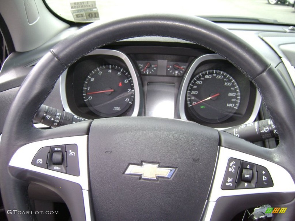 2010 Equinox LTZ AWD - Black / Jet Black/Light Titanium photo #13