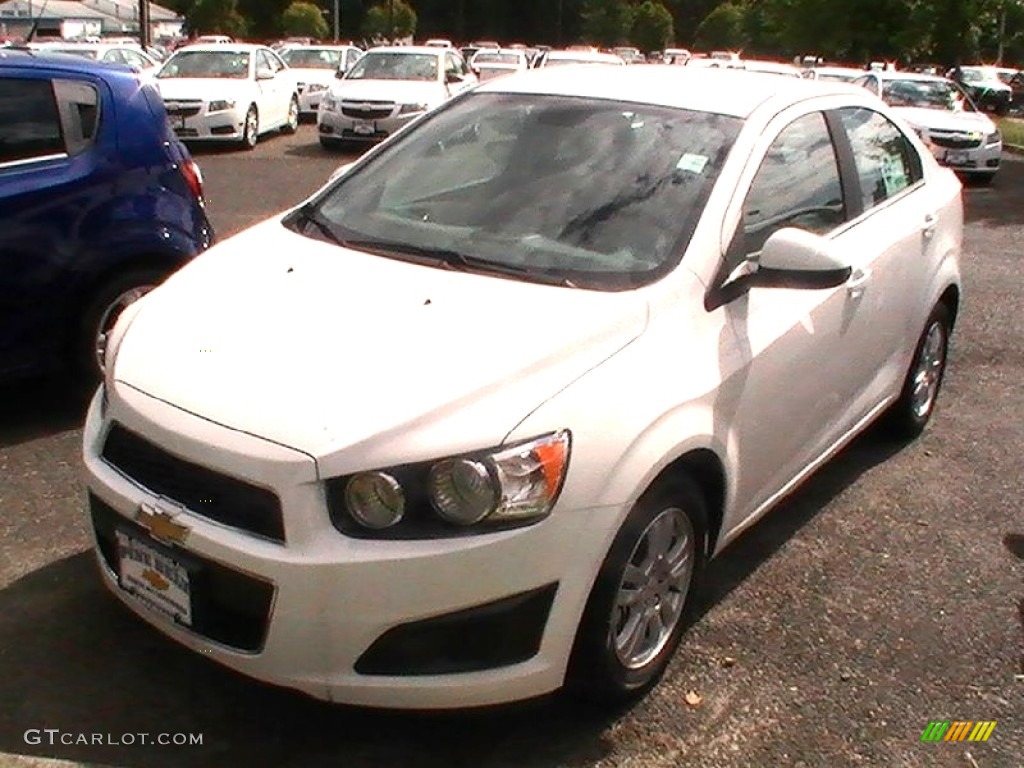 2012 Sonic LT Sedan - Summit White / Jet Black/Dark Titanium photo #1