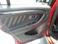 SHO Charcoal Black Leather 2013 Ford Taurus SHO AWD Door Panel
