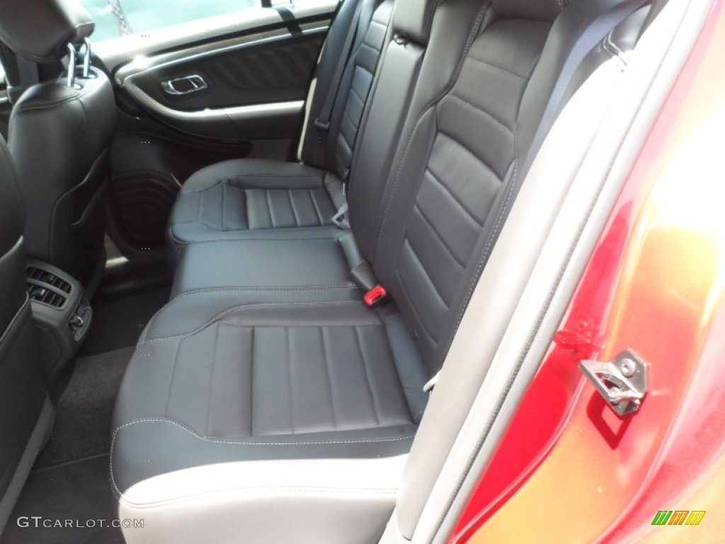 SHO Charcoal Black Leather Interior 2013 Ford Taurus SHO AWD Photo #68500675