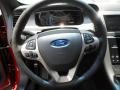 SHO Charcoal Black Leather 2013 Ford Taurus SHO AWD Steering Wheel