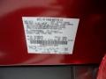 RR: Ruby Red Metallic 2013 Ford Taurus SHO AWD Color Code