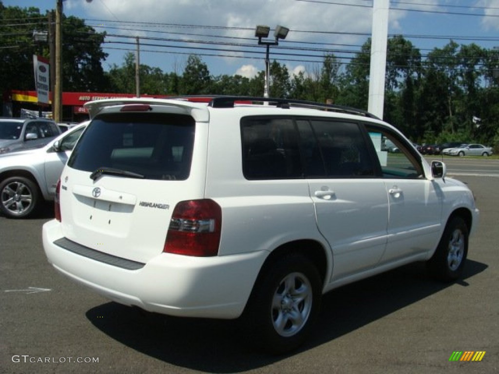 2004 Highlander I4 - Super White / Ivory photo #4