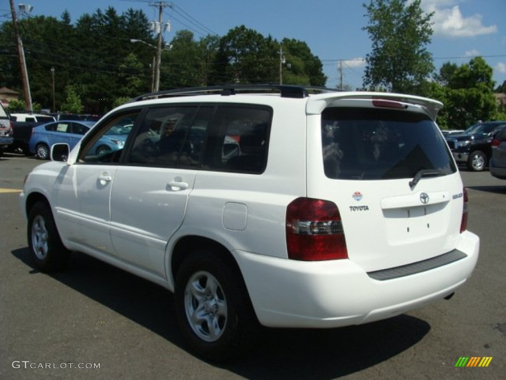 2004 Highlander I4 - Super White / Ivory photo #6
