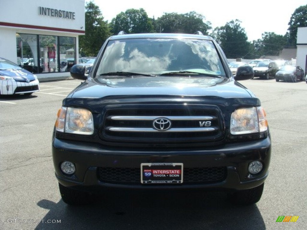 2002 Sequoia Limited 4WD - Black / Charcoal photo #2
