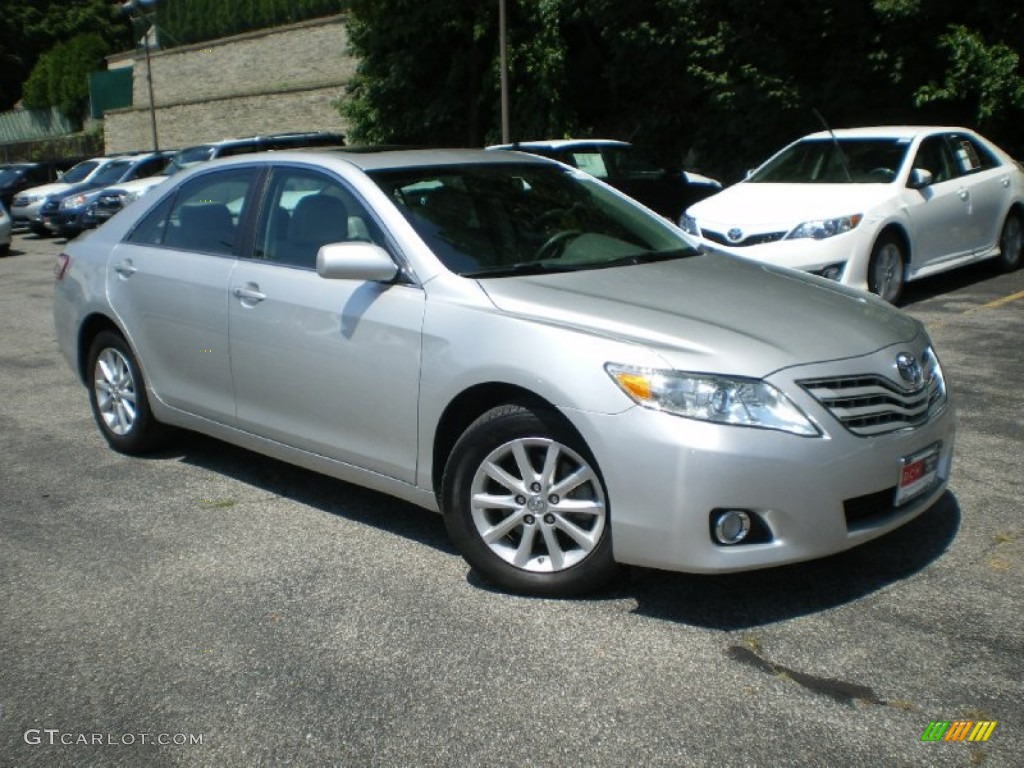 2010 Camry XLE V6 - Classic Silver Metallic / Ash Gray photo #1