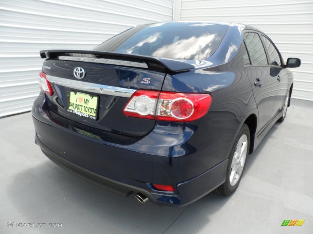 2012 Corolla S - Nautical Blue Metallic / Dark Charcoal photo #3