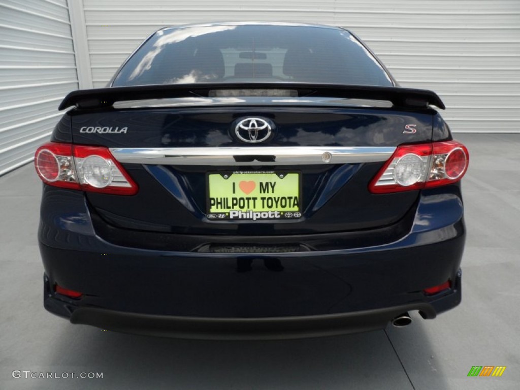 2012 Corolla S - Nautical Blue Metallic / Dark Charcoal photo #4