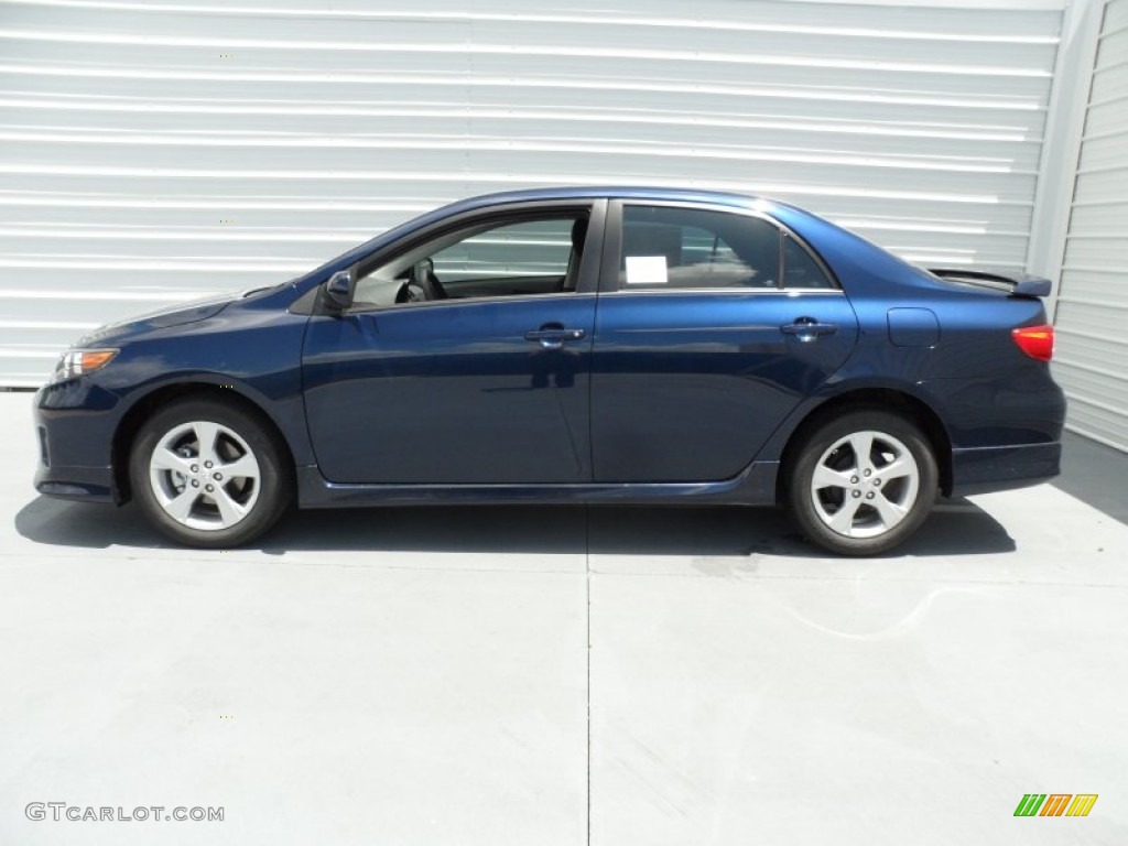 2012 Corolla S - Nautical Blue Metallic / Dark Charcoal photo #5