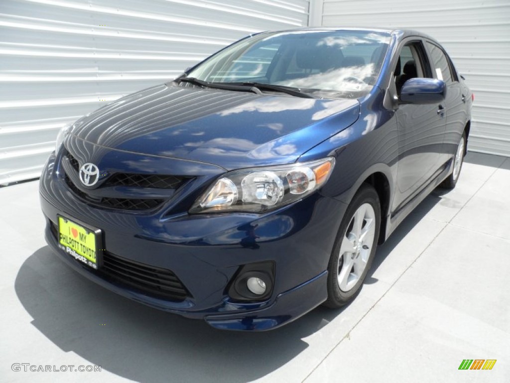 2012 Corolla S - Nautical Blue Metallic / Dark Charcoal photo #6