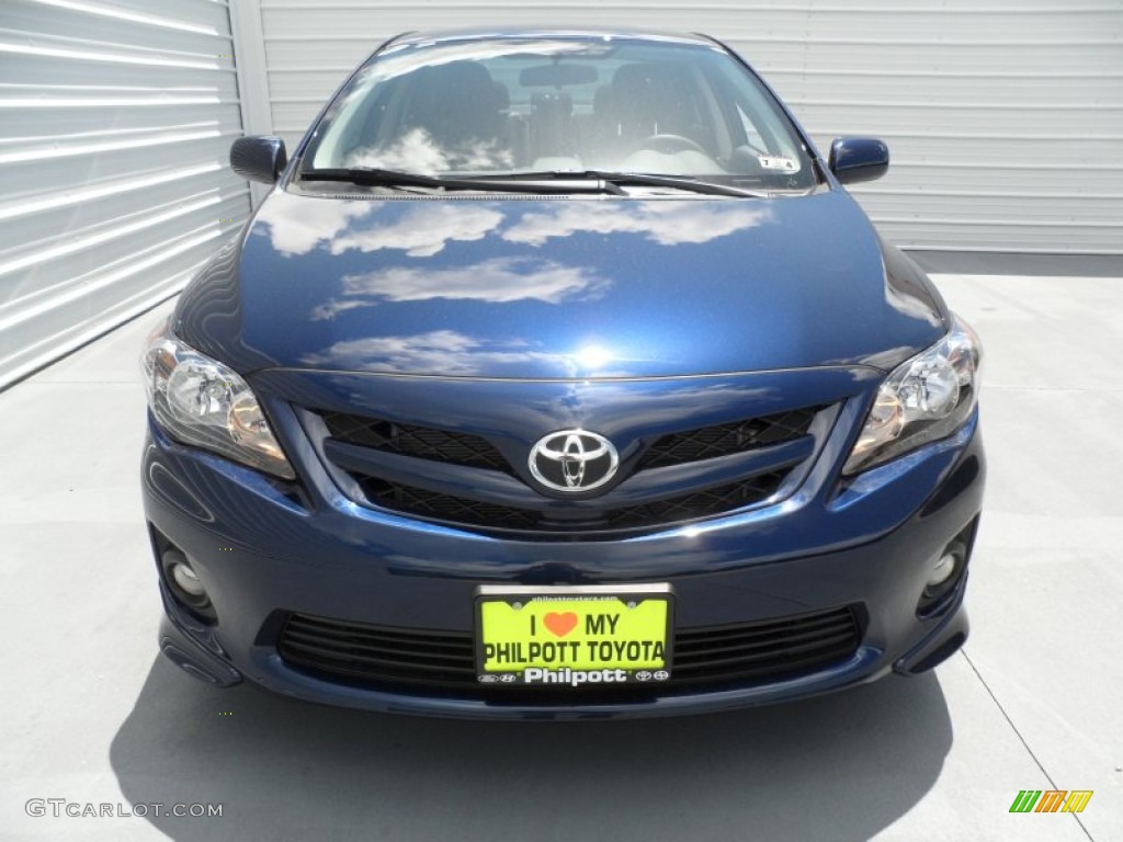 2012 Corolla S - Nautical Blue Metallic / Dark Charcoal photo #7