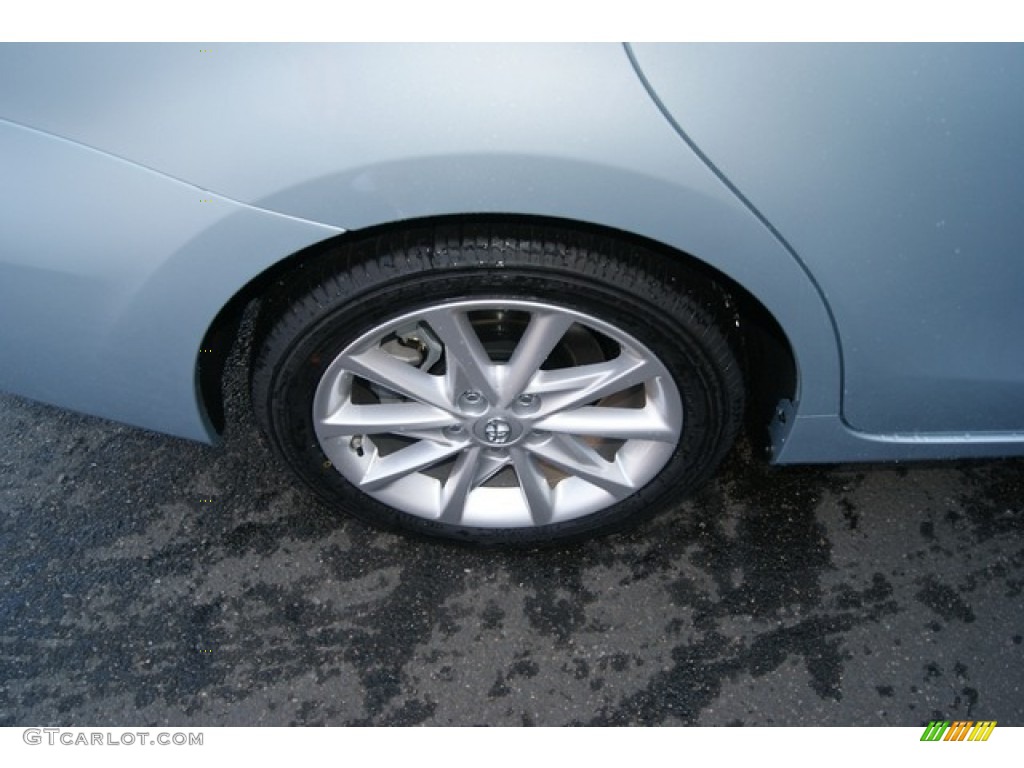 2012 Prius v Five Hybrid - Clear Sky Blue Metallic / Dark Gray photo #9