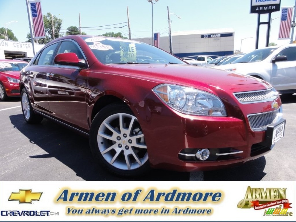 2010 Malibu LTZ Sedan - Red Jewel Tintcoat / Ebony photo #1