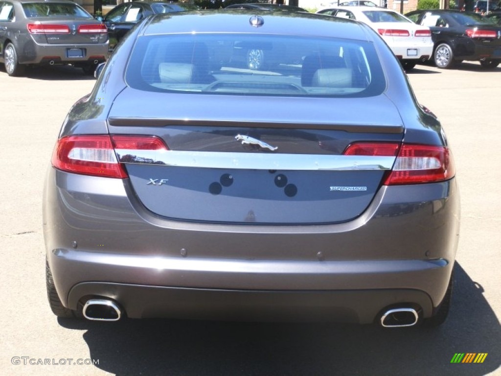 2009 XF Supercharged - Pearl Grey Metallic / Charcoal/Charcoal photo #7