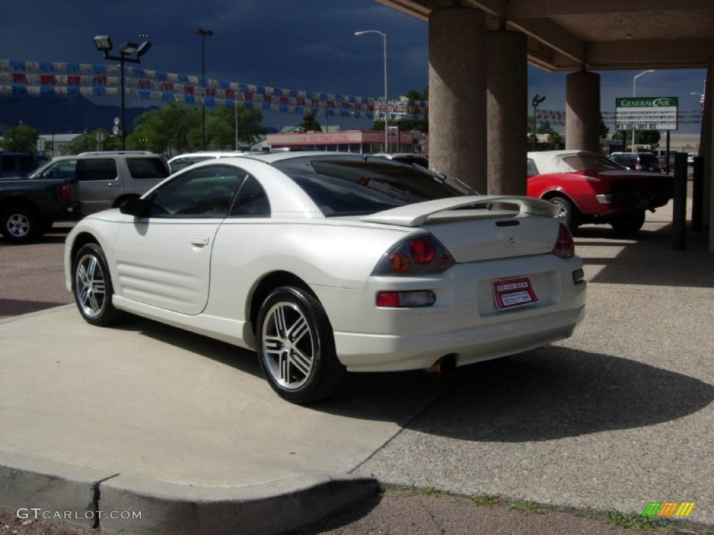2005 Eclipse GTS Coupe - Dover White Pearl / Sand Blast photo #9