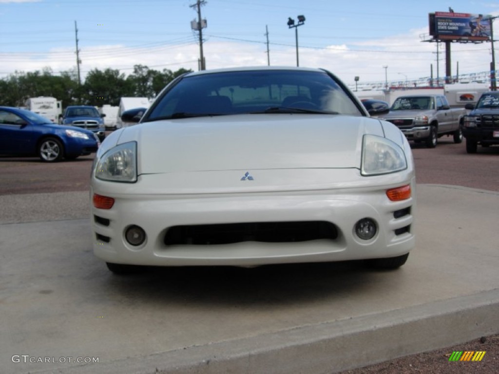 2005 Eclipse GTS Coupe - Dover White Pearl / Sand Blast photo #15