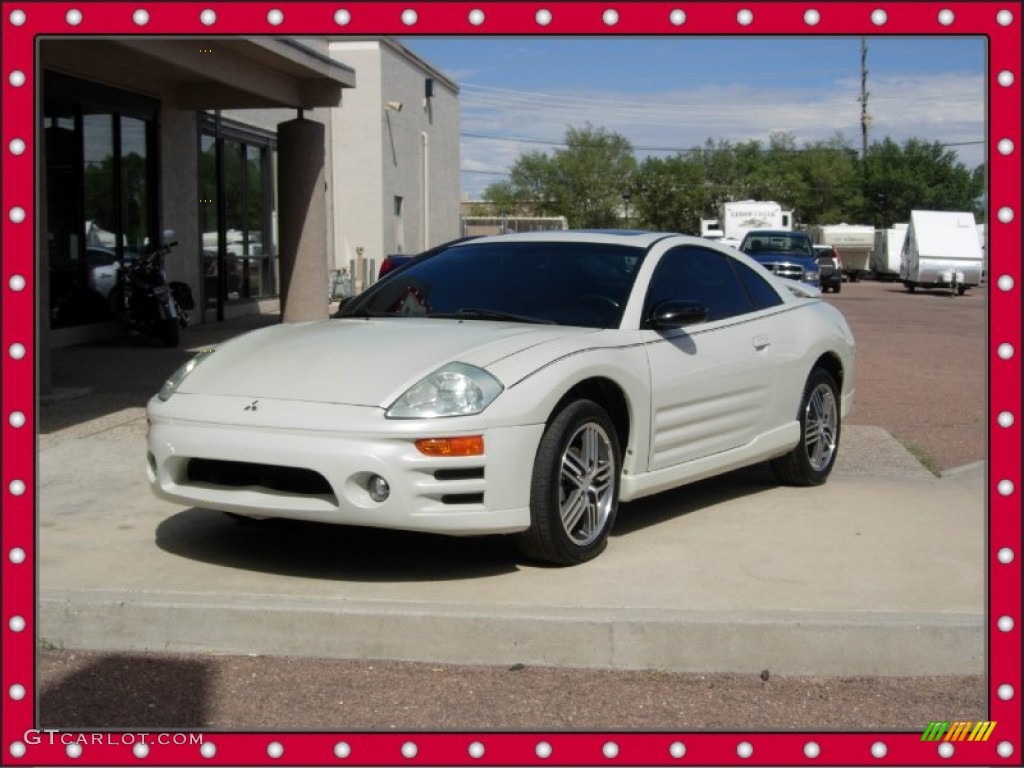 2005 Eclipse GTS Coupe - Dover White Pearl / Sand Blast photo #16
