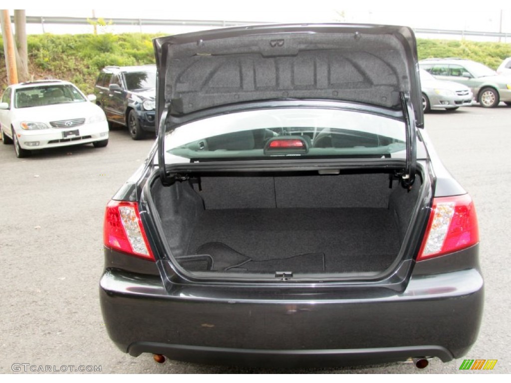 2009 Impreza 2.5i Sedan - Dark Gray Metallic / Carbon Black photo #8