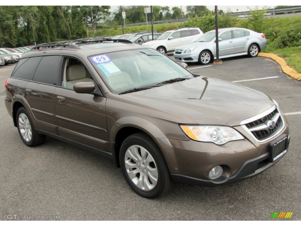 2009 Outback 2.5i Limited Wagon - Deep Bronze Metallic / Warm Ivory photo #3
