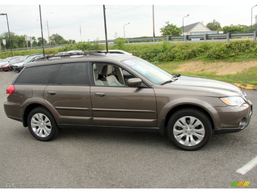 2009 Outback 2.5i Limited Wagon - Deep Bronze Metallic / Warm Ivory photo #4