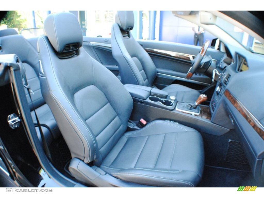 Black Interior 2012 Mercedes-Benz E 350 Cabriolet Photo #68508830