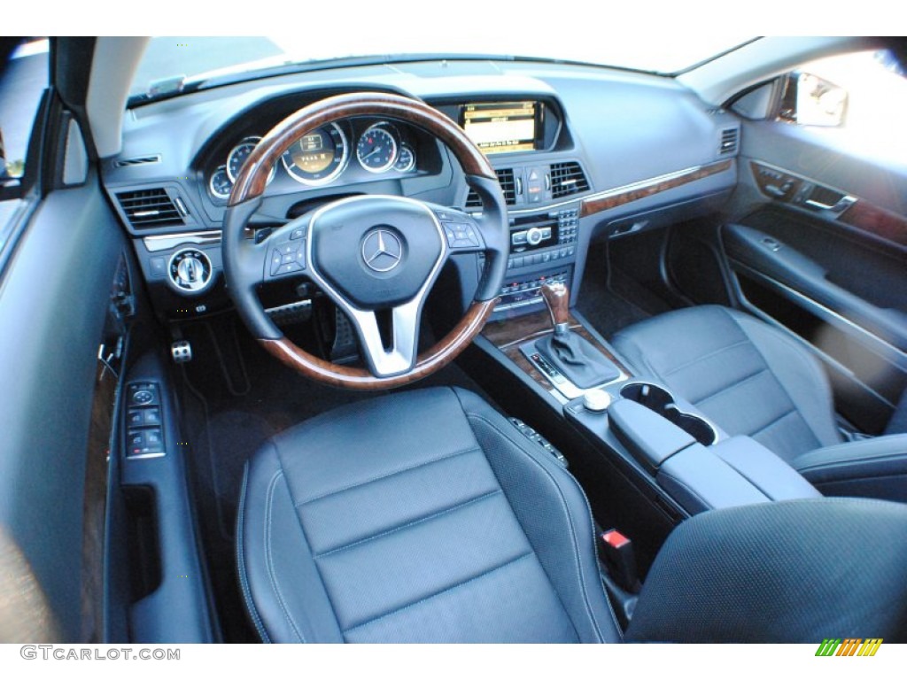 Black Interior 2012 Mercedes-Benz E 350 Cabriolet Photo #68508893