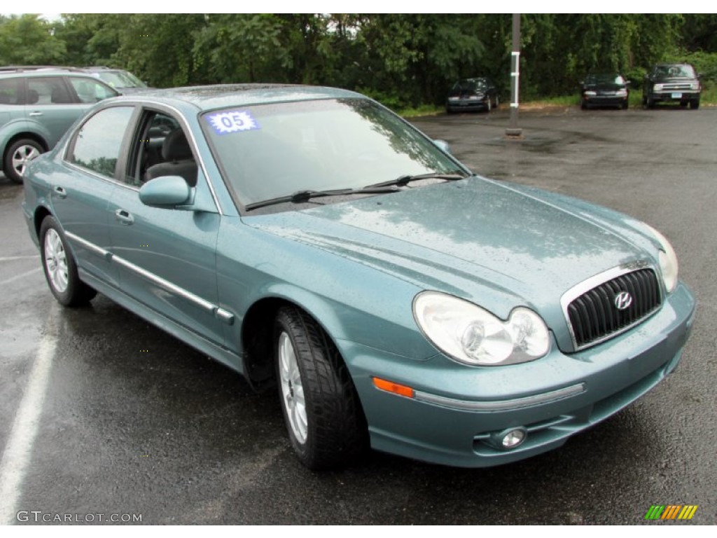 Celadon Green 2005 Hyundai Sonata LX V6 Exterior Photo #68509285