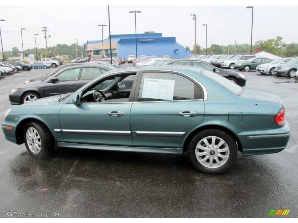 Celadon Green 2005 Hyundai Sonata LX V6 Exterior Photo #68509363