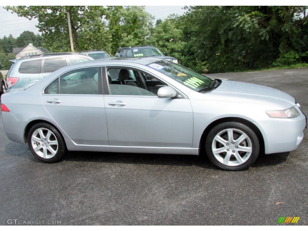 Satin Silver Metallic 2004 Acura TSX Sedan Exterior Photo #68509846