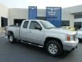 2010 Pure Silver Metallic GMC Sierra 1500 SLE Extended Cab 4x4  photo #1