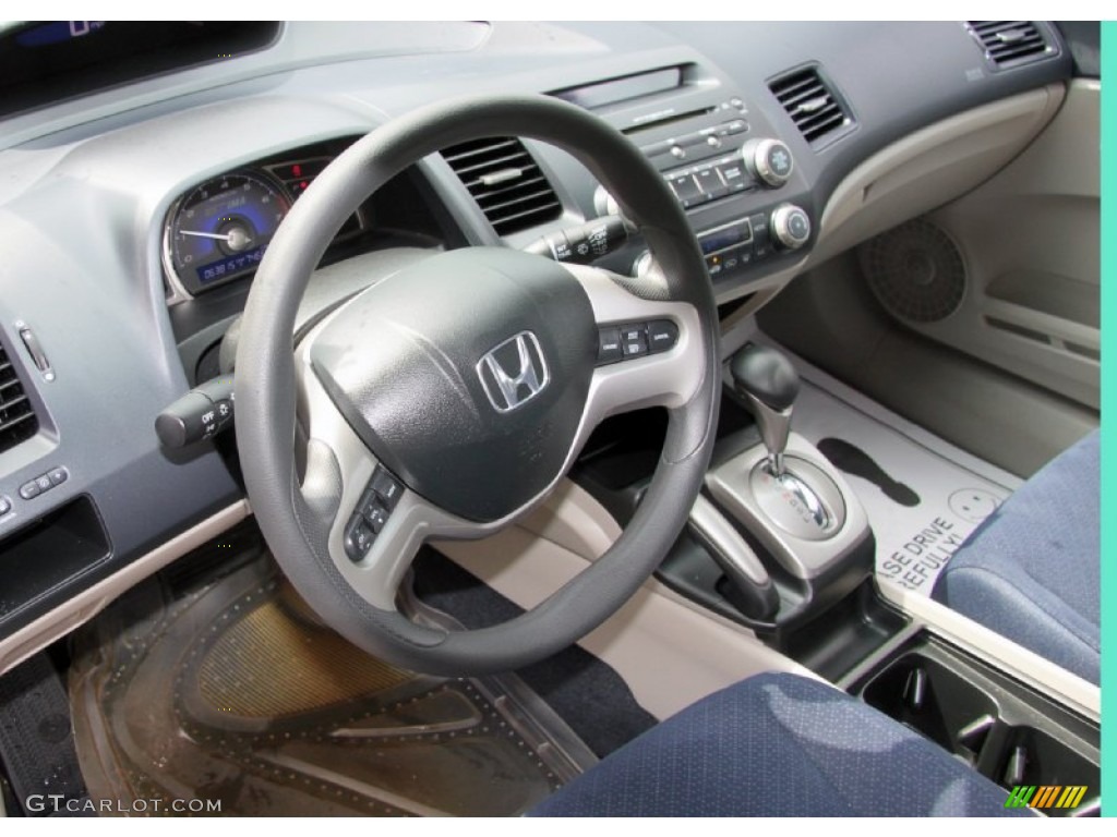 2007 Honda Civic Hybrid Sedan Blue Dashboard Photo #68510884