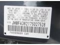 2007 Honda Civic Hybrid Sedan Info Tag