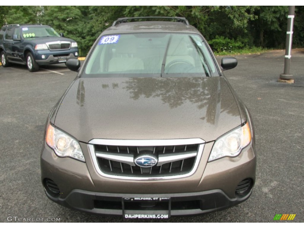 2009 Outback 2.5i Wagon - Deep Bronze Metallic / Warm Ivory photo #2