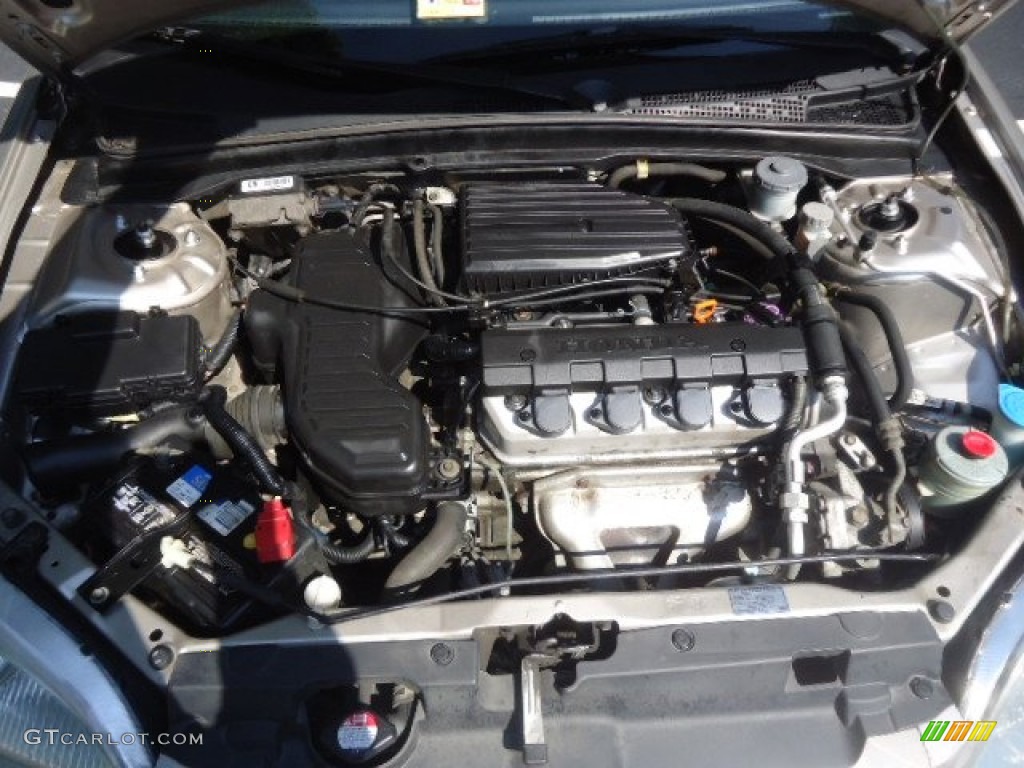 2002 Honda Civic LX Coupe 1.7 Liter SOHC 16-Valve 4 Cylinder Engine Photo #68512675