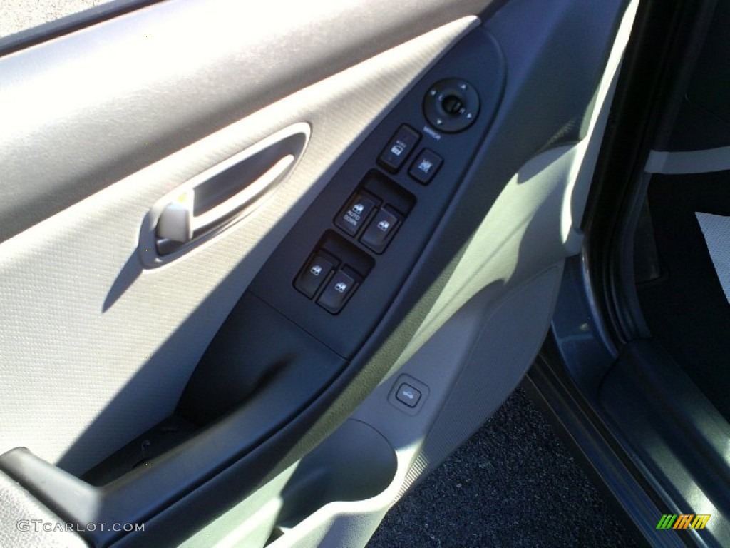 2008 Elantra SE Sedan - Carbon Gray Metallic / Gray photo #13