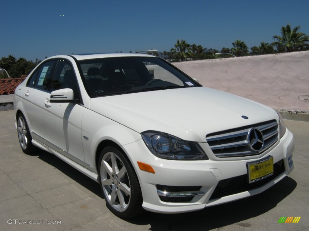 Arctic White 2012 Mercedes-Benz C 250 Sport Exterior Photo #68515732