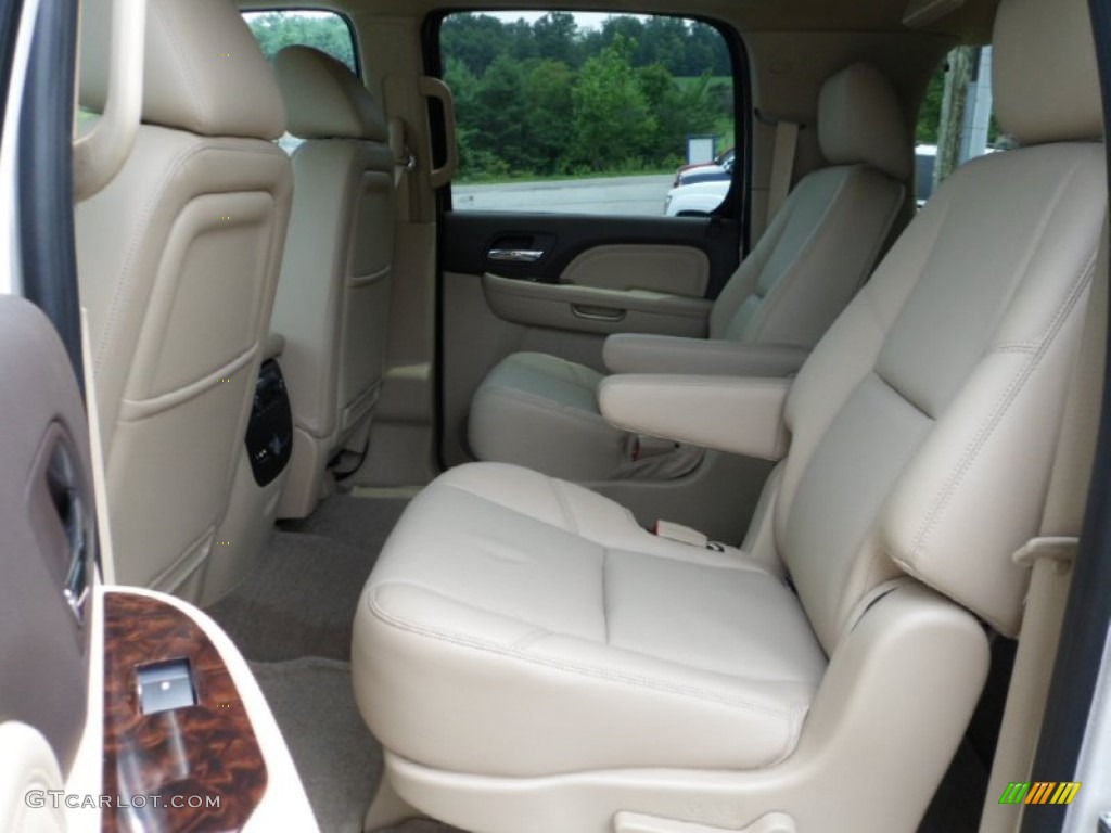 2013 Yukon XL Denali AWD - White Diamond Tricoat / Cocoa/Light Cashmere photo #28