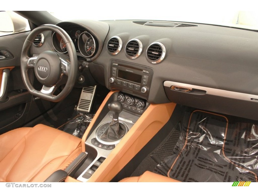 2008 Audi TT 3.2 quattro Roadster Madras Brown Dashboard Photo #68517022
