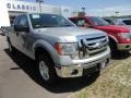 2012 Ingot Silver Metallic Ford F150 XLT SuperCab 4x4  photo #2