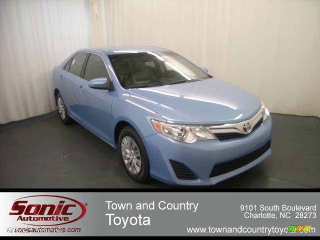 2012 Camry LE - Clearwater Blue Metallic / Ivory photo #1