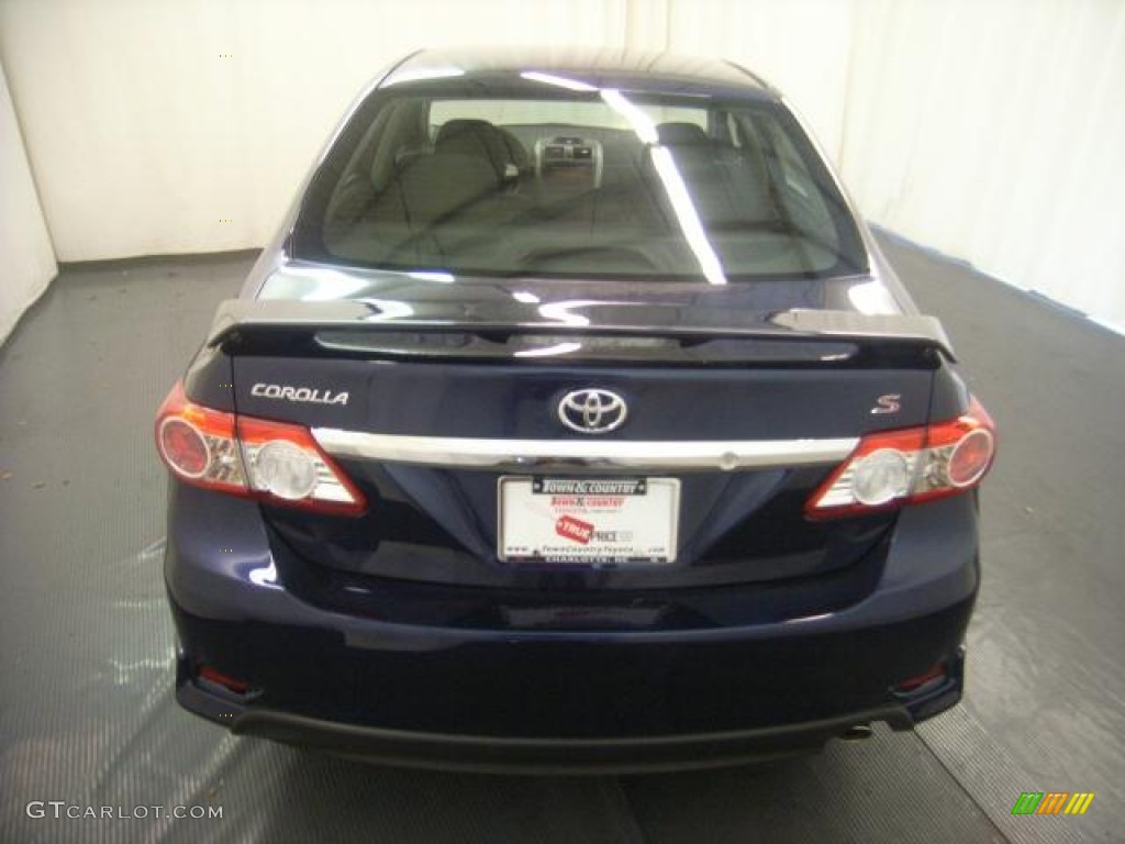 2012 Corolla S - Nautical Blue Metallic / Dark Charcoal photo #3