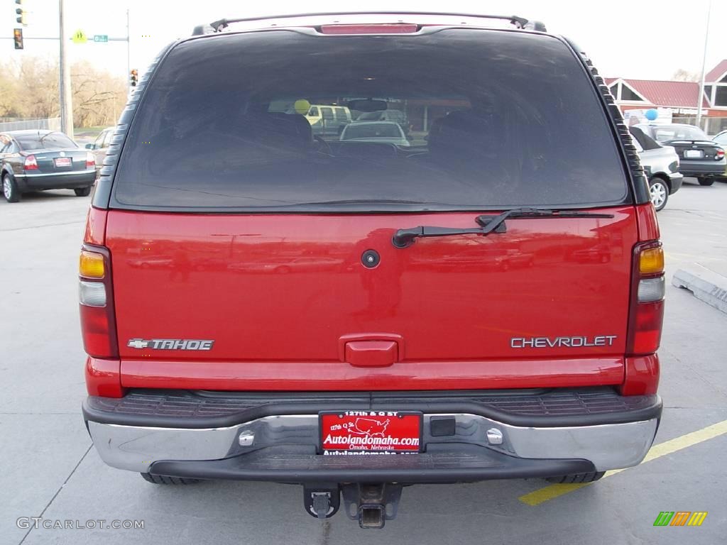 2001 Tahoe LT 4x4 - Victory Red / Graphite/Medium Gray photo #5
