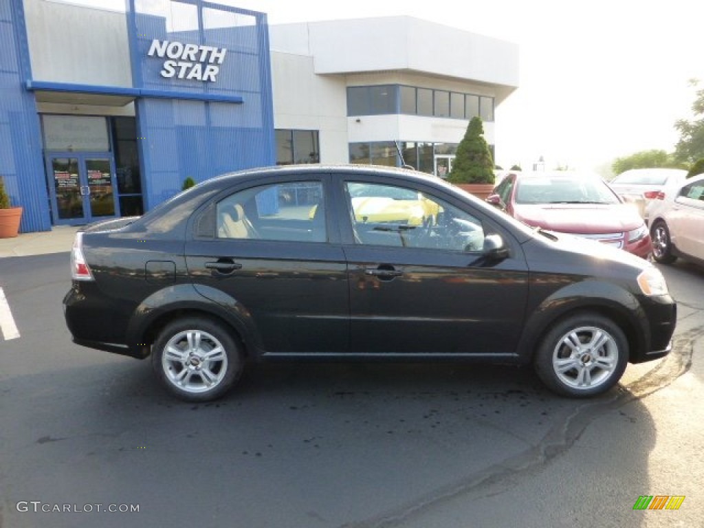 2010 Aveo LT Sedan - Black Granite / Charcoal photo #2